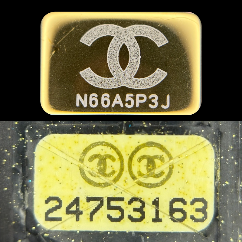 Chanel Boy — Microchip/Serial Sticker (Front)