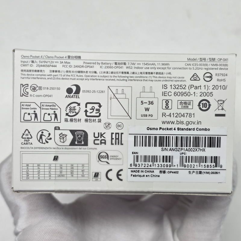 GOPro Action Camera — Certification Icons Close-up