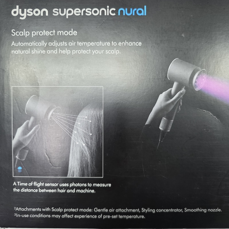 Dyson Hair Dryer — Packaging Print Detail (2)