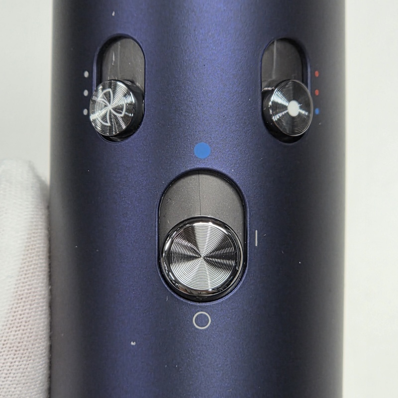 Dyson Curling Iron — Front Button Detail