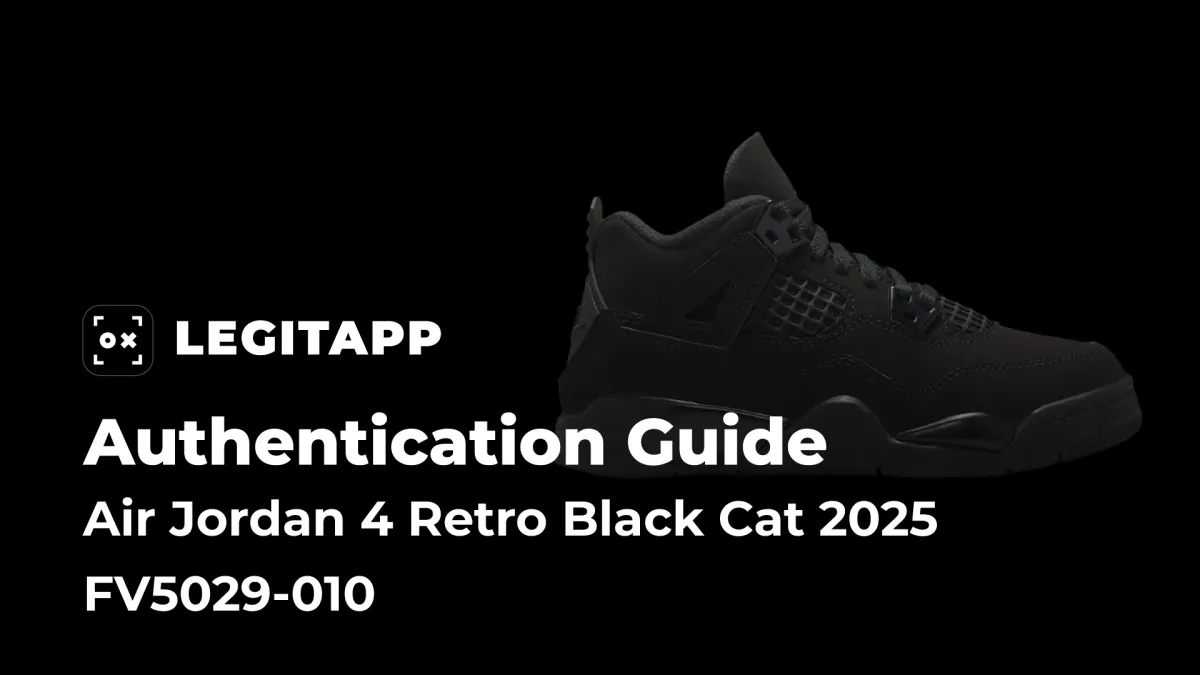 How to Authenticate Air Jordan 4 Retro Black Cat 2025 (FV5029-010)-Real vs. Fake Guide