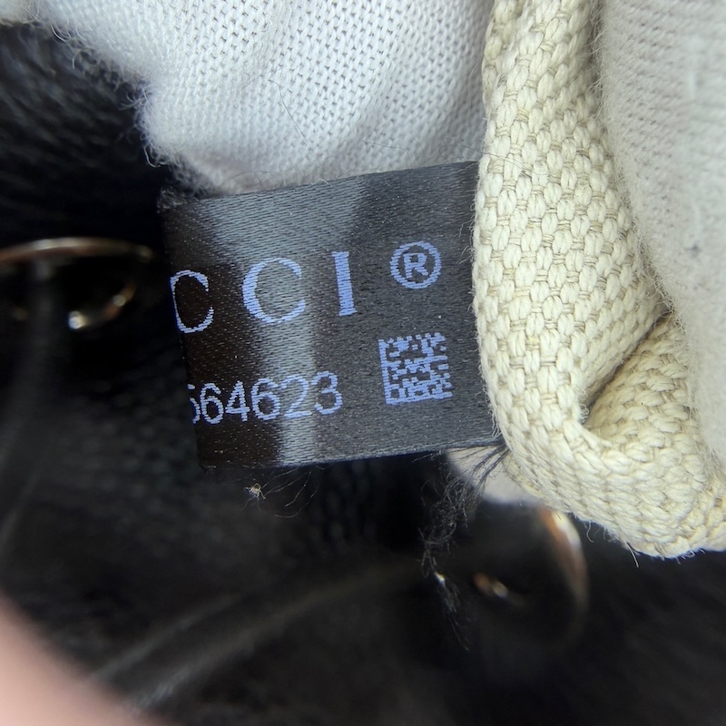 Gucci (グッチ) Vintage Bamboo Backpack — 内ラベル (2)