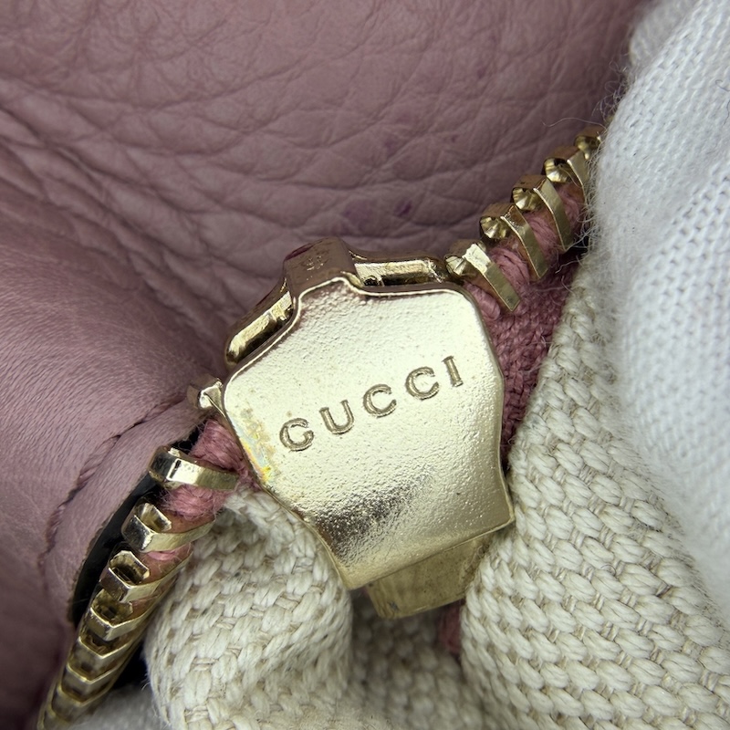 Gucci (グッチ) Bamboo Shopper Tote — ファスナー(裏)