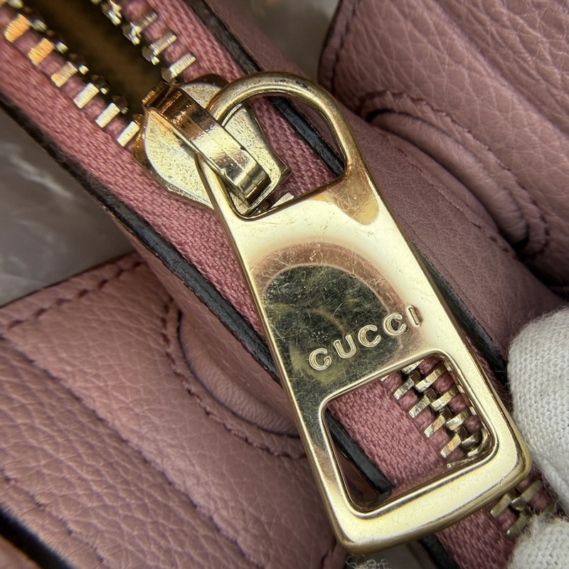 Gucci (グッチ) Bamboo Shopper Tote — ファスナー(正面)