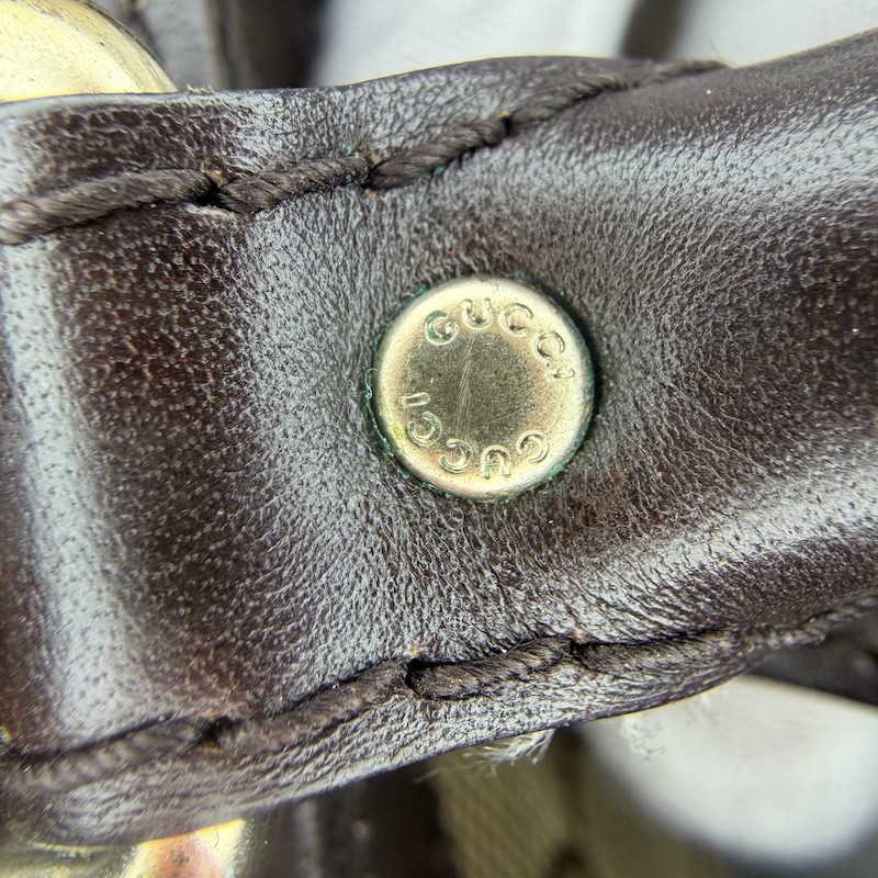 Gucci (グッチ) Vintage Web Boston — リベット (1)