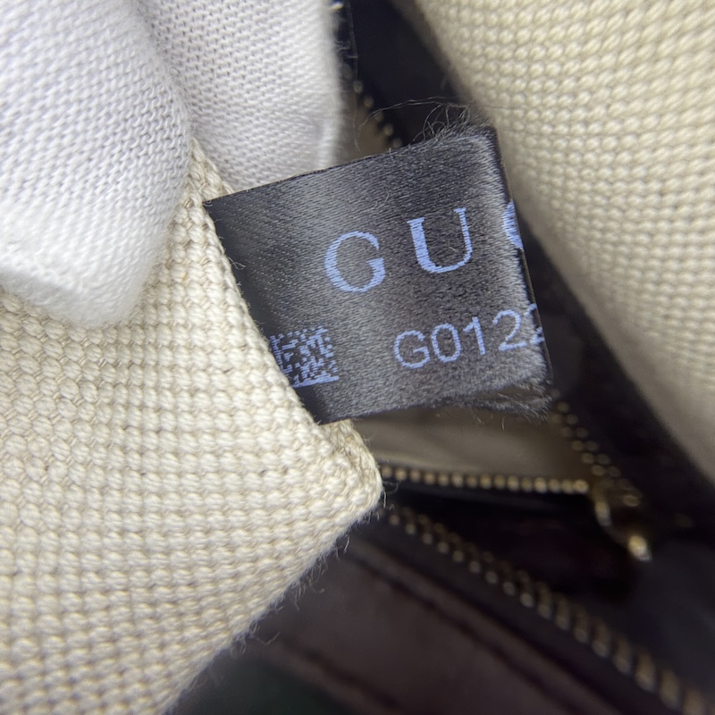Gucci (グッチ) Vintage Web Boston — 内ラベル (1)
