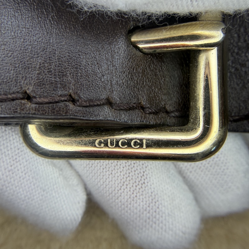 Gucci (グッチ) Vintage Web Boston — ストラップ調節バックル