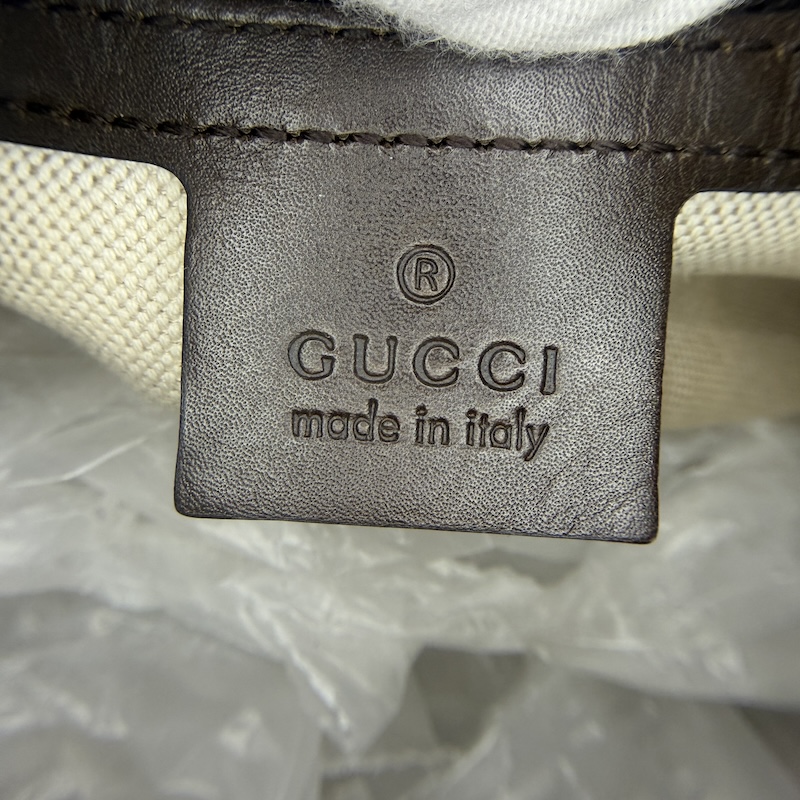 Gucci (グッチ) Vintage Web Boston — 製造タグ