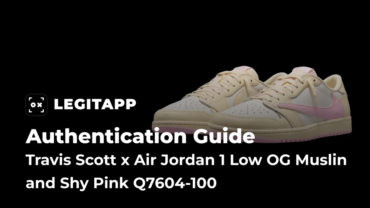How to Authenticate Travis Scott x Air Jordan 1 Low OG “Muslin and Shy Pink” (IQ7604-100) — Real vs. Fake Guide