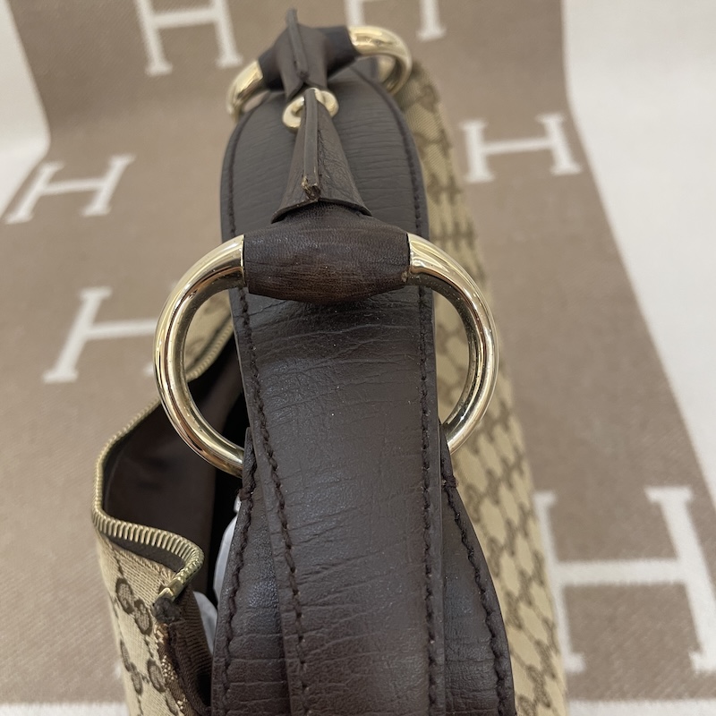 Gucci (グッチ) Horsebit Hobo — ハンドルディテール